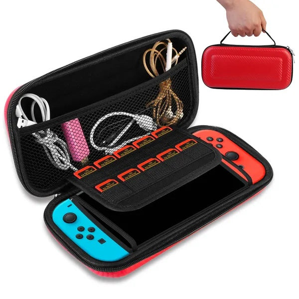Estuche de protección resistente para Nintendo Switch con diseño portátil y almacenamiento de juegos”
