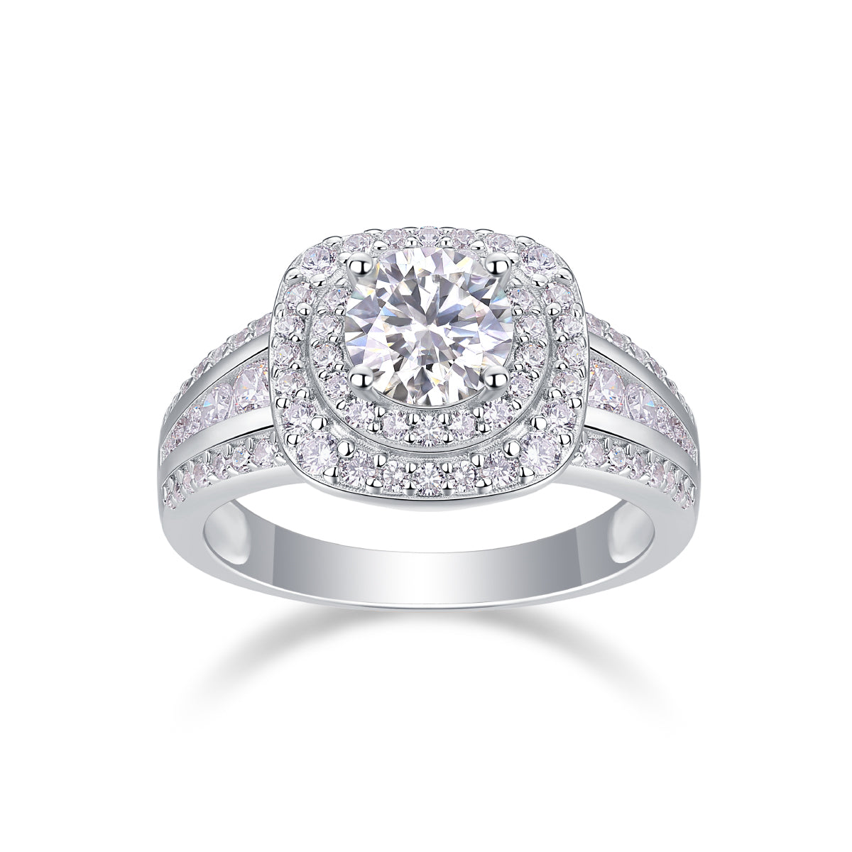 Anillo Moissanite 1ct en Plata S925 – Elegancia y Brillo Premium