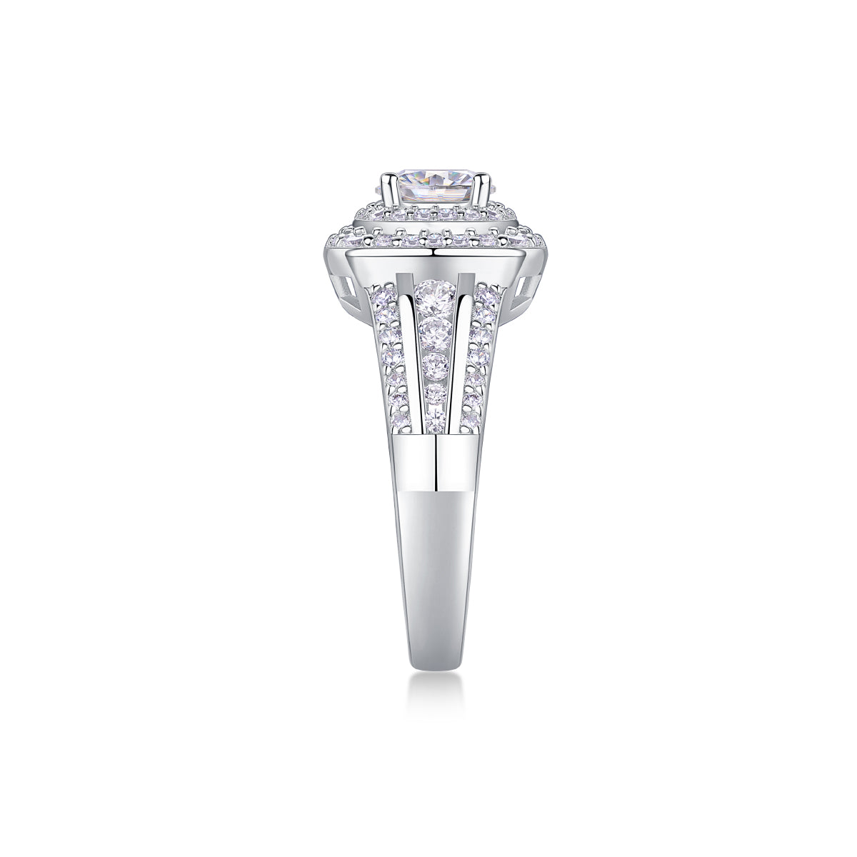 Anillo Moissanite 1ct en Plata S925 – Elegancia y Brillo Premium