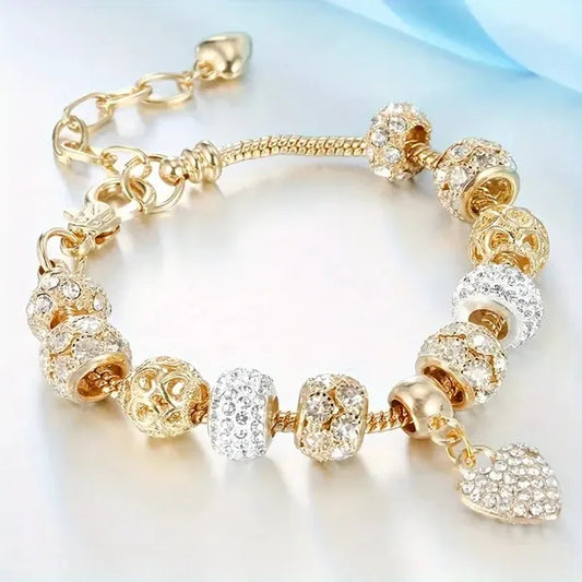 Pulsera DIY de cuentas con cristales