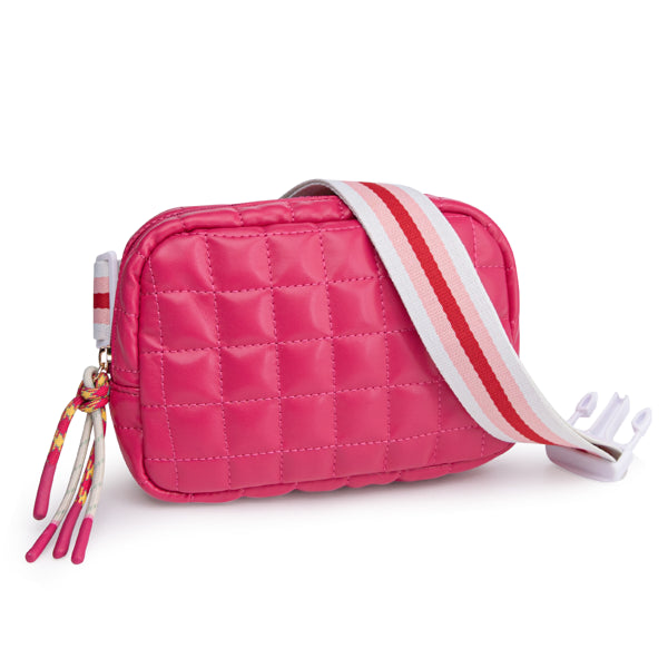 Bolso Éclat Puffer – Bandolera Acolchada Rosa