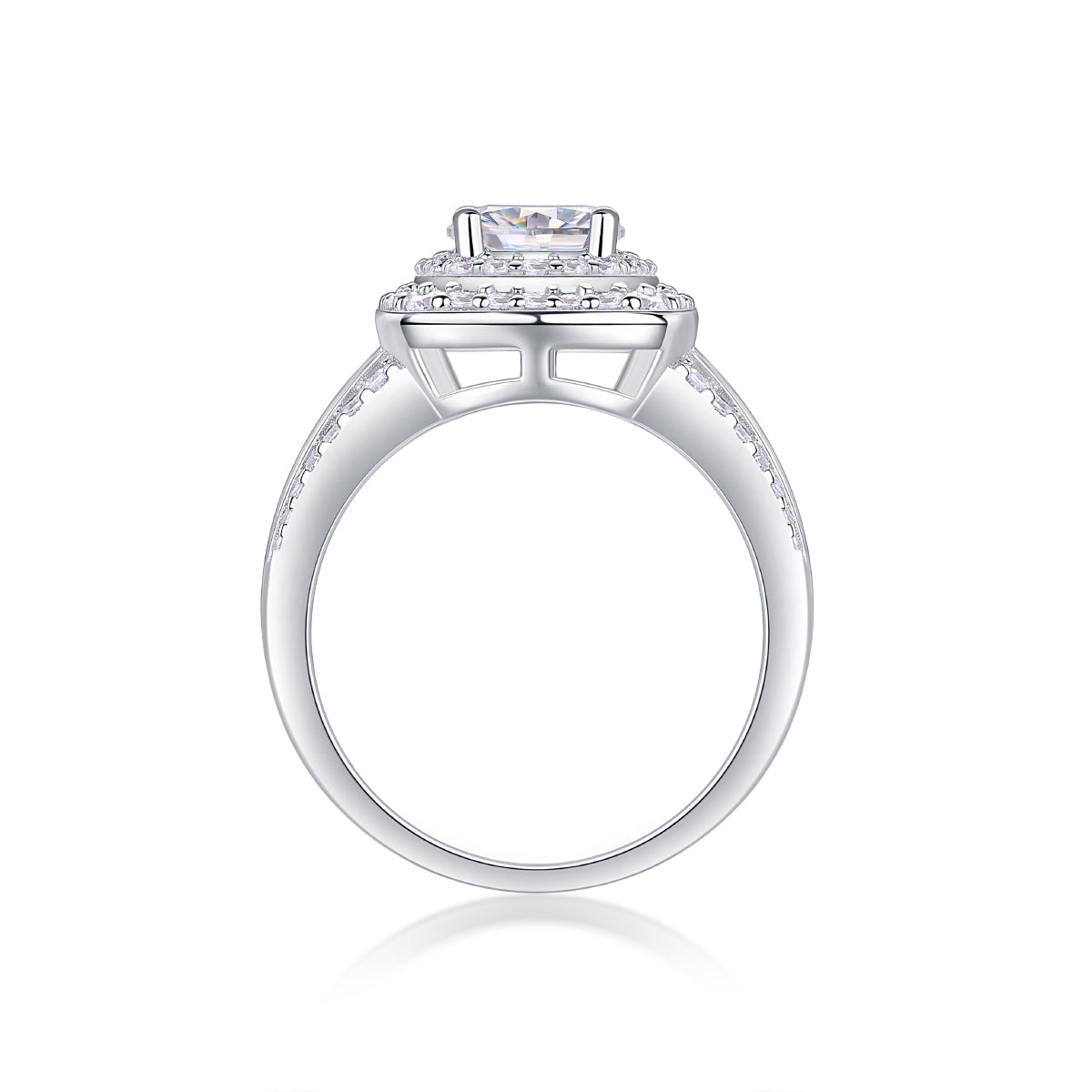 Anillo Moissanite 1ct en Plata S925 – Elegancia y Brillo Premium