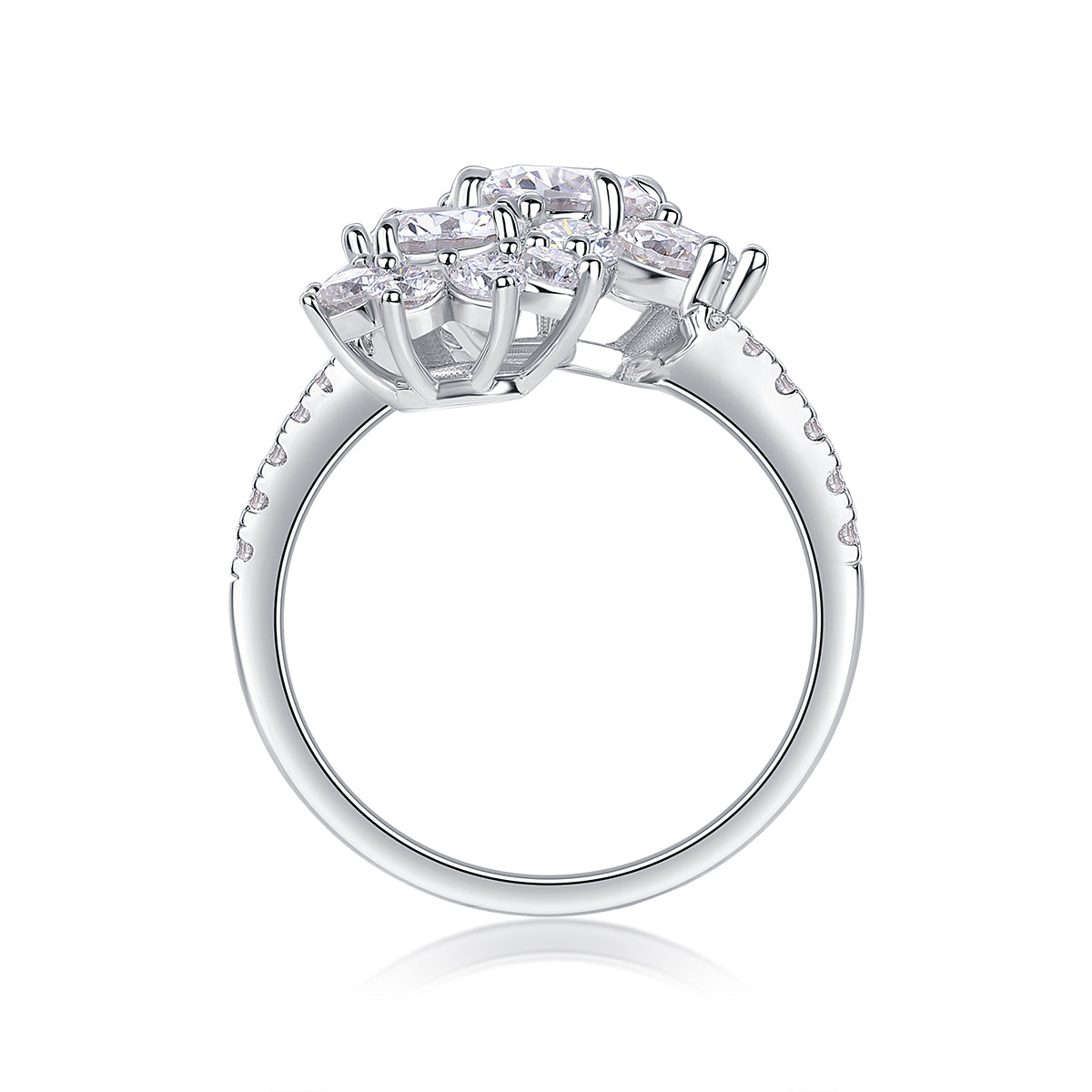 Anillo Moissanite 1ct en Plata S925 – Brillo de Lujo Atemporal
