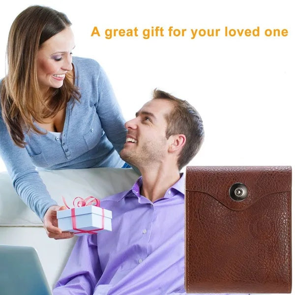 Cartera para Hombre Slim de PU Leather – RFID y Clip para Dinero