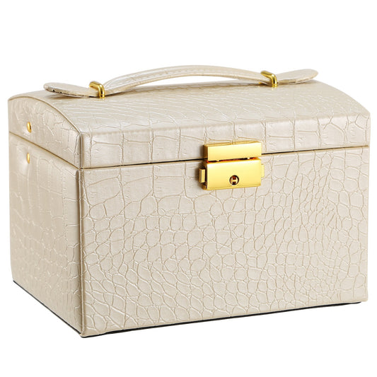 Joyero organizador elegante con cerradura