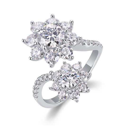 Anillo Moissanite 1ct en Plata S925 – Brillo de Lujo Atemporal
