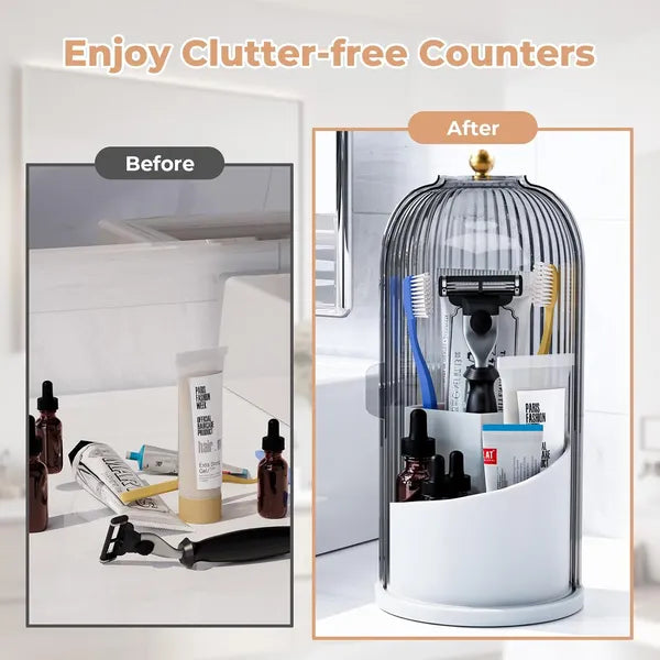 Organizador  Multiusos Giratorio de 360° – Mantén tu baño y tocador impecables
