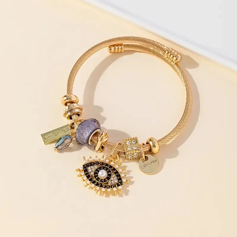 Pulsera DIY de cuentas con cristales