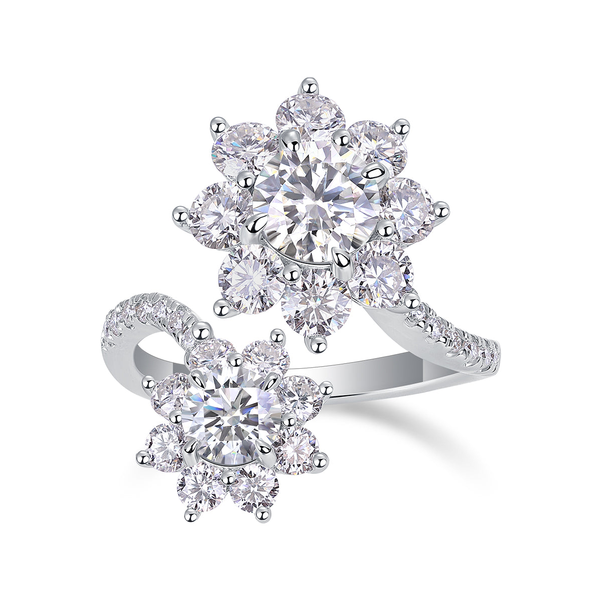 Anillo Moissanite 1ct en Plata S925 – Brillo de Lujo Atemporal
