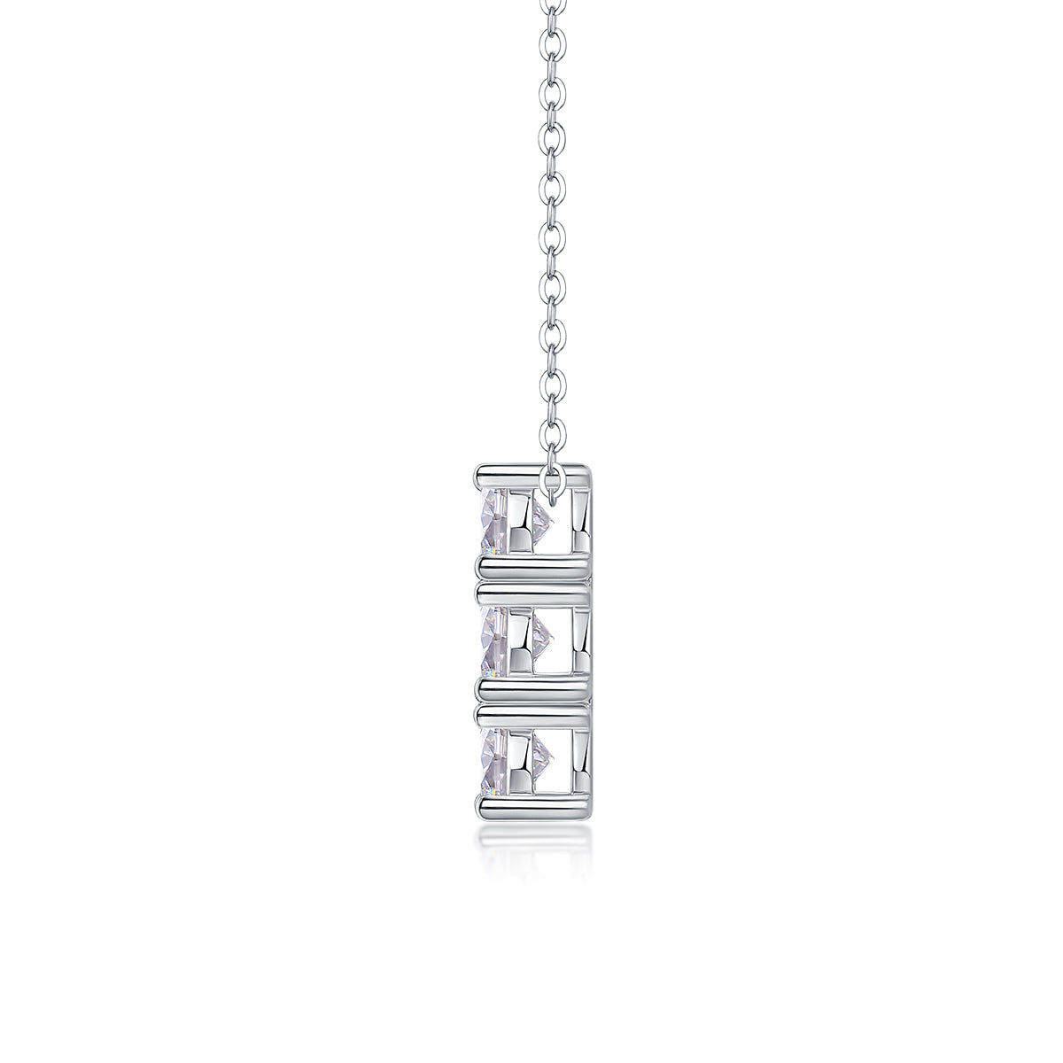 Collar de moissanita en plata S925