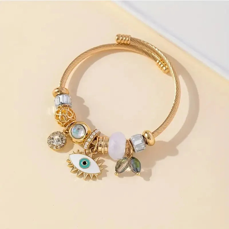 Pulsera DIY de cuentas con cristales