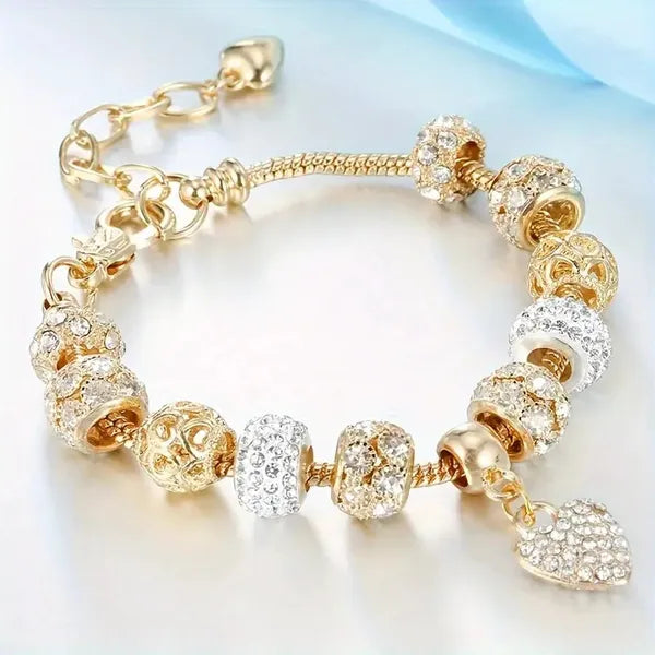 Pulsera DIY de cuentas con cristales